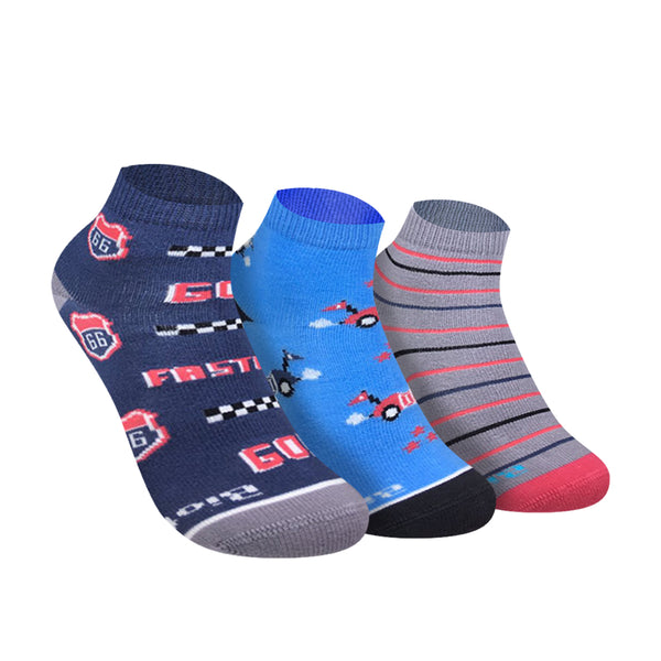Biofresh RBCG0102 Children's Ankle Casual Socks 3-in-1 Pack (4738385510505)