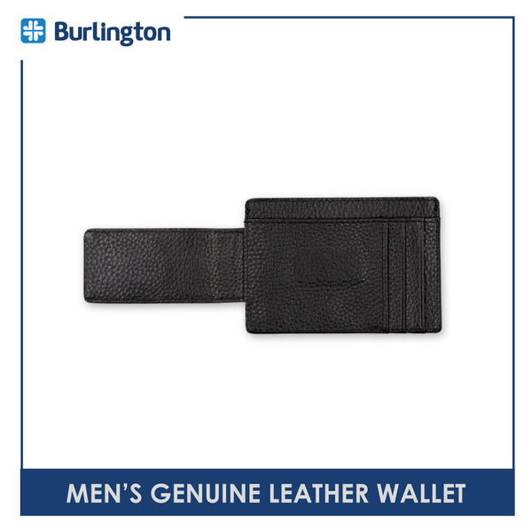 Burlington Men's Genuine Leather Magnetic Money Holder Clip Wallet JMW2402