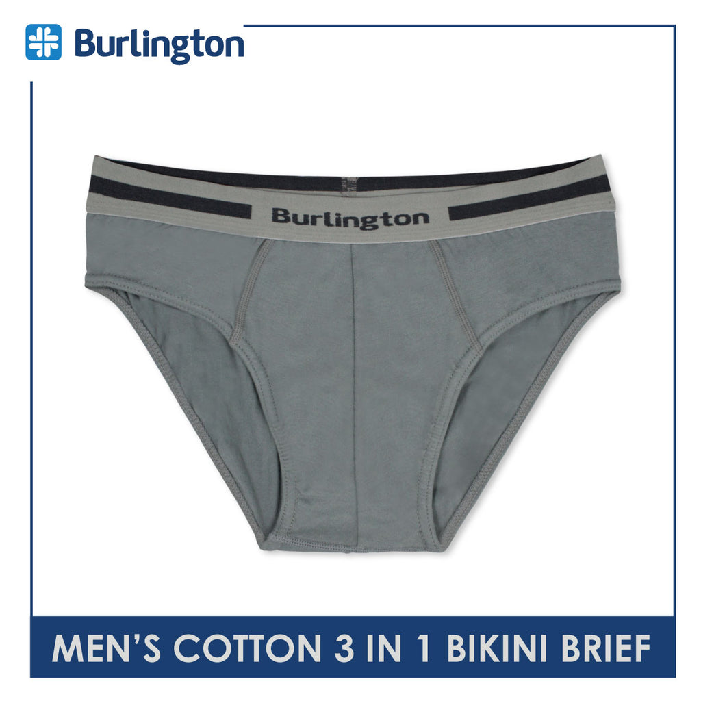 Burlington Men's Cotton Bikini Brief 3 pieces in a pack GTMBSG1