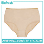 Biofresh Ladies' Antimicrobial Modal Cotton Full Panty 3 pieces in a pack ULPRG1101
