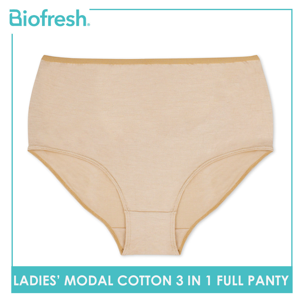 Biofresh Ladies' Antimicrobial Modal Cotton Full Panty 3 pieces in a pack ULPRG1101