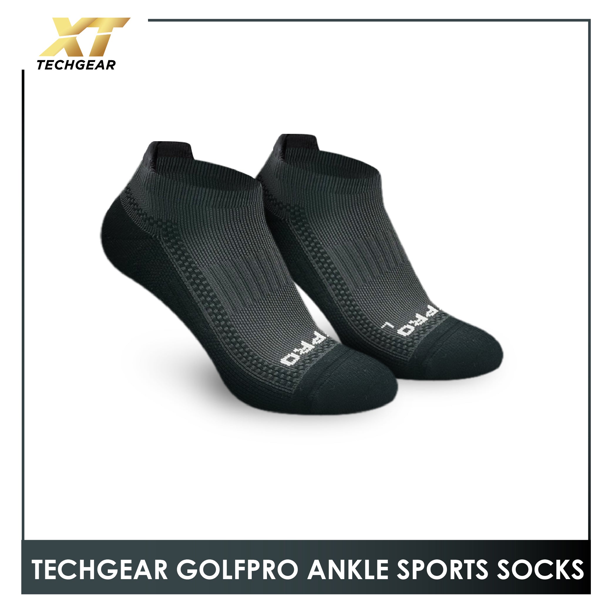 Burlington Men's Sports Techgear Extreme Performance (Golf Pro) Ankle Socks TGMGV0401