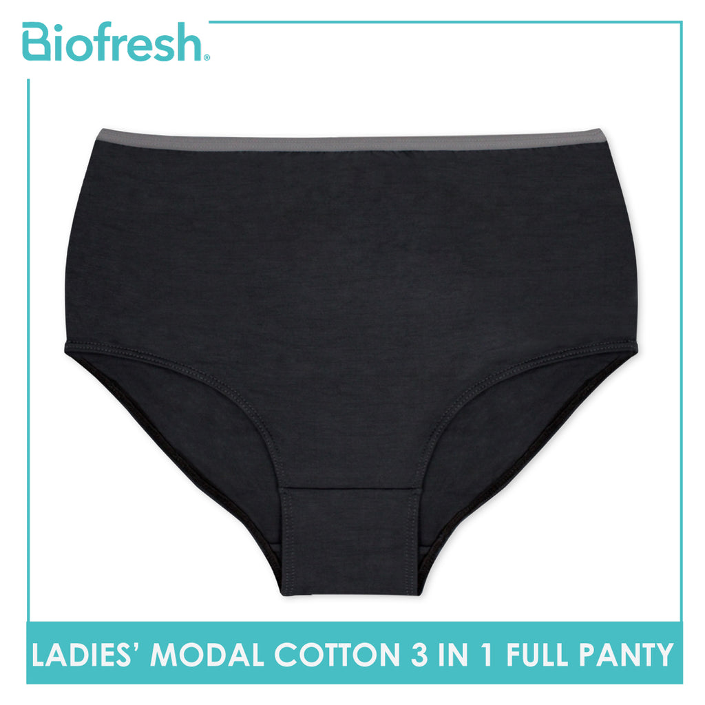 Biofresh Ladies' Antimicrobial Modal Cotton Full Panty 3 pieces in a pack ULPRG1101