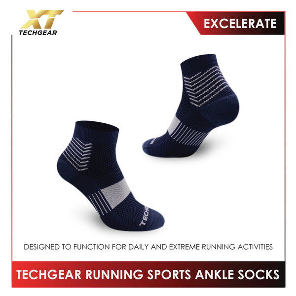 Burlington Men’s TechGear Excelerate Running Thick Sports Ankle Socks 1 pair TGMR2101