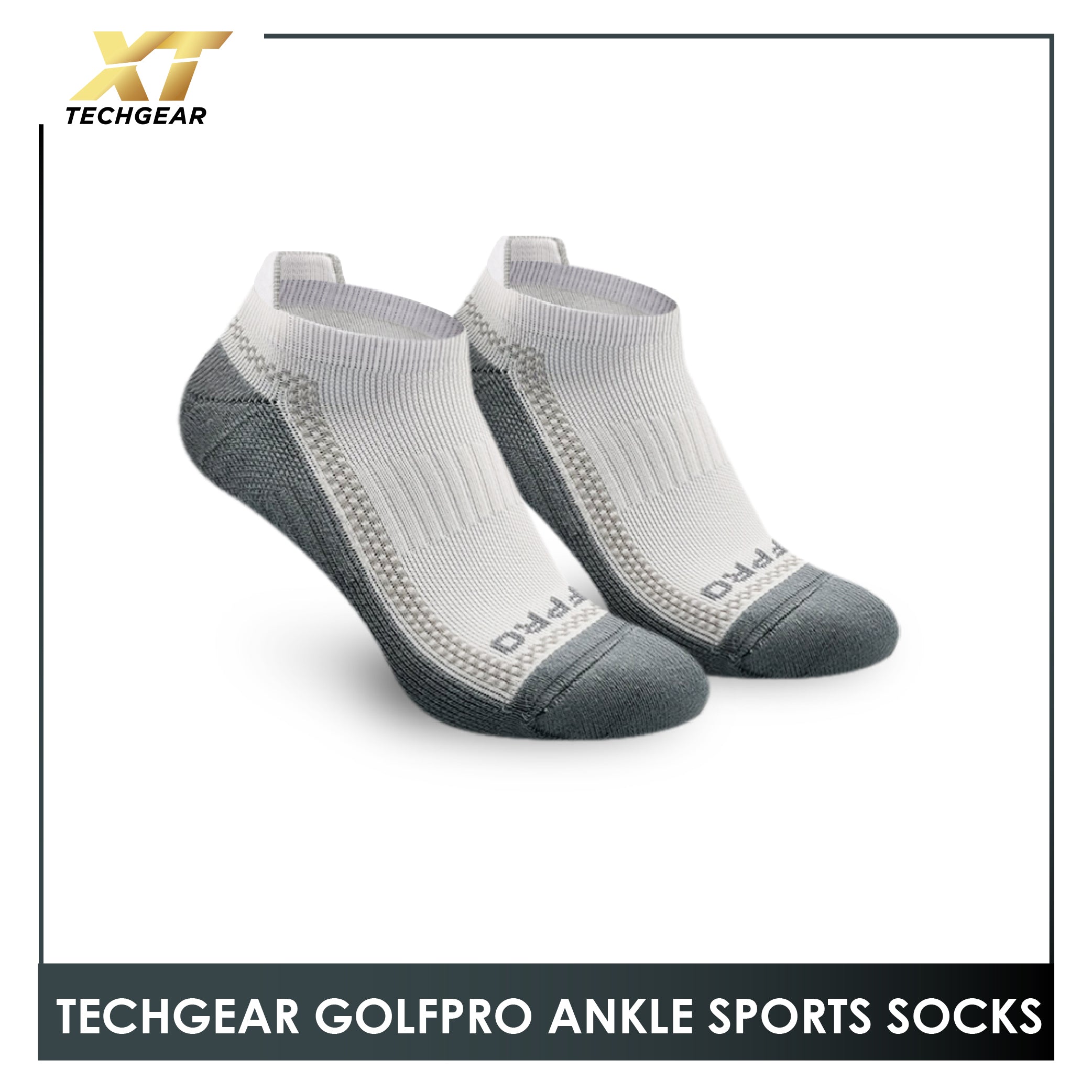 Burlington Men's Sports Techgear Extreme Performance (Golf Pro) Ankle Socks TGMGV0401