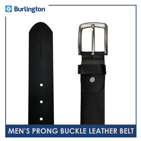 Burlington JMBLC0203 Men's Prong Buckle Cowhide Genuine Leather Casual belt 1 piece (size 34 - 42 inches) (6596533911657)