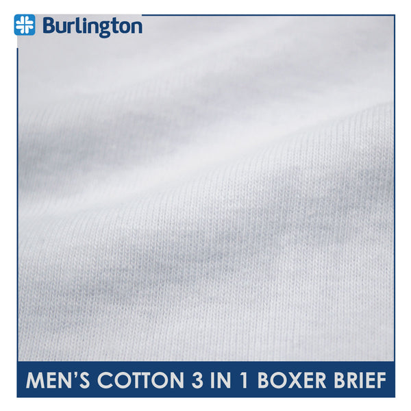 Burlington Men's Cotton Boxer Brief 3 pieces in a pack GTMBBG15