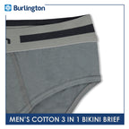 Burlington Men's Cotton Bikini Brief 3 pieces in a pack GTMBSG1