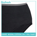 Biofresh Ladies' Antimicrobial Modal Cotton Full Panty 3 pieces in a pack ULPRG1101