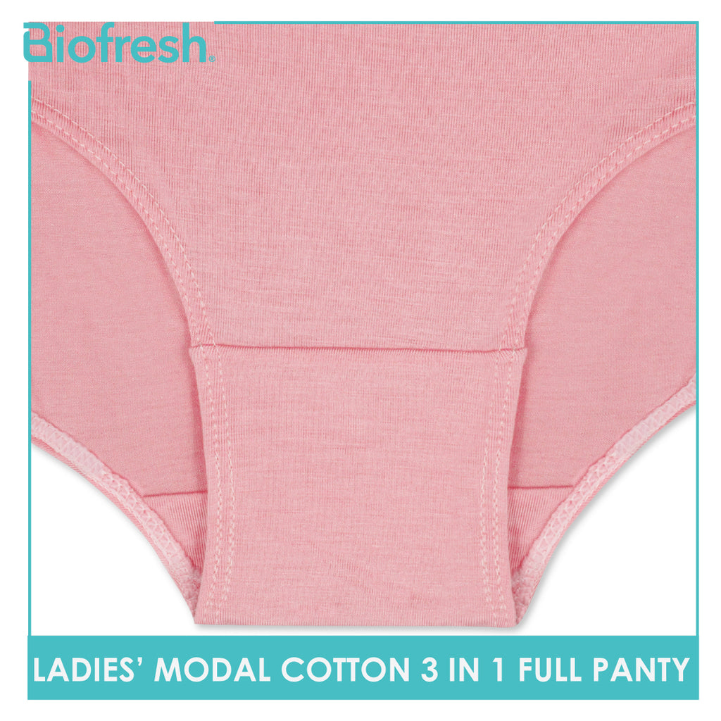 Biofresh Ladies' Antimicrobial Modal Cotton Full Panty 3 pieces in a pack ULPRG1101