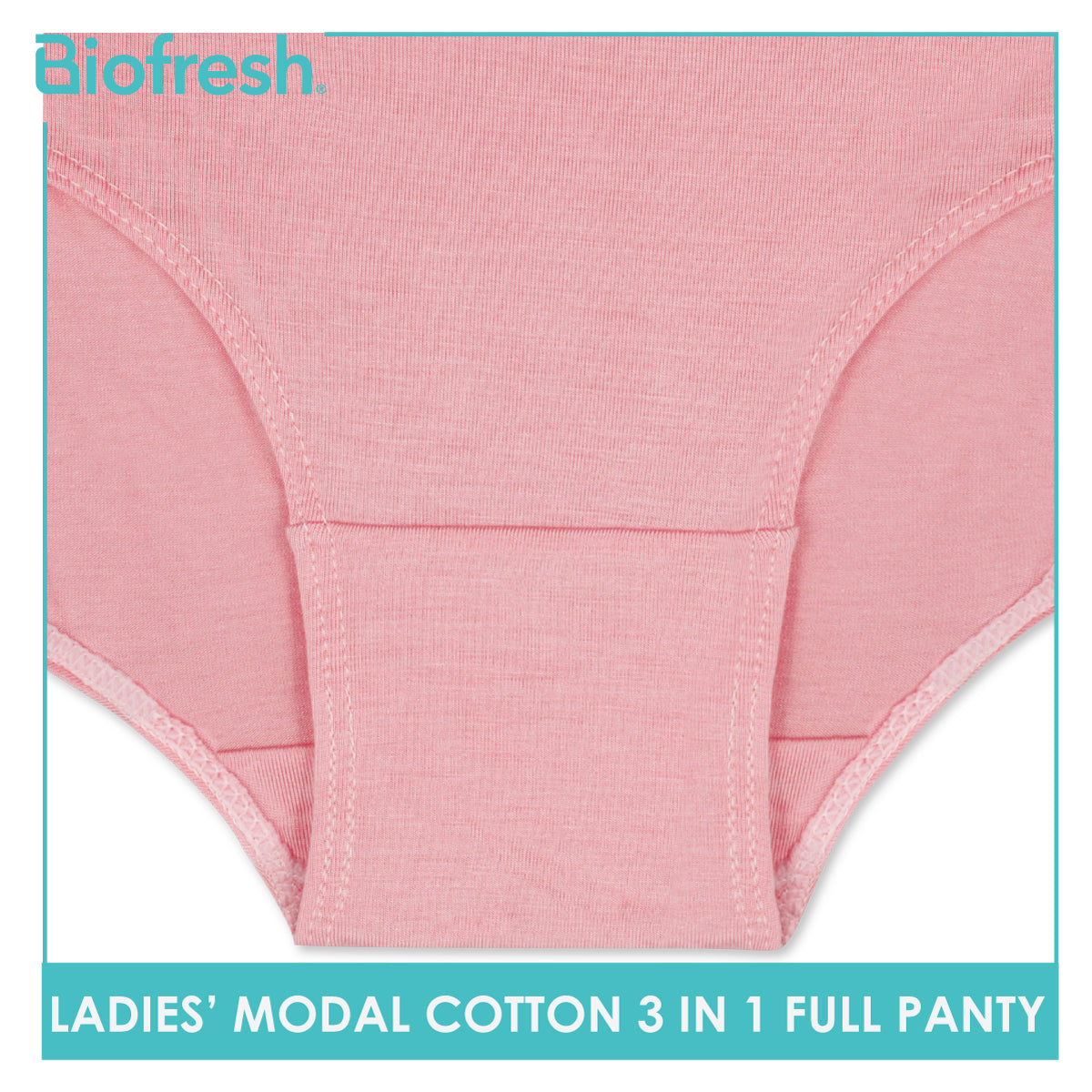 Biofresh Ladies' Antimicrobial Modal Cotton Full Panty 3 pieces in a pack ULPRG1101