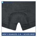 Burlington Men's Seamless Boxer Brief 3 pieces in a pack GTMBBG18