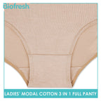 Biofresh Ladies' Antimicrobial Modal Cotton Full Panty 3 pieces in a pack ULPRG1101
