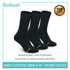 Biofresh RMSKG20 Men's Thick Cotton Crew Sports Socks 3 pairs in a pack
