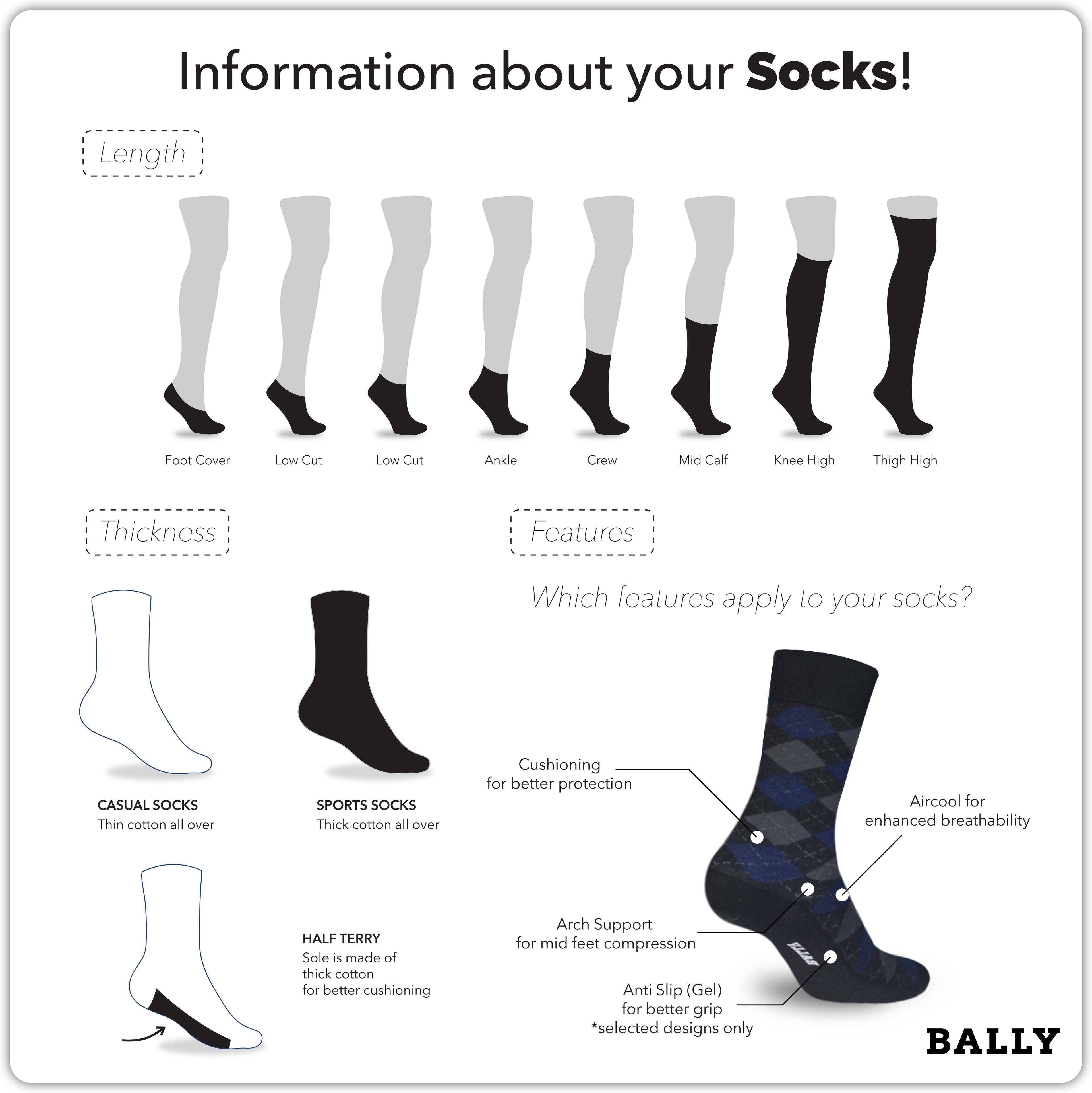 Bally YMMKG4 Men's Mercerized Crew Dress Casual Socks 3 pairs in a pack (4700285337705)