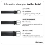 Burlington JMBLC0207 Men's Reversible Buckle Cowhide Genuine Leather Formal belt 1 piece (size 34 - 42 inches) (6596536205417)