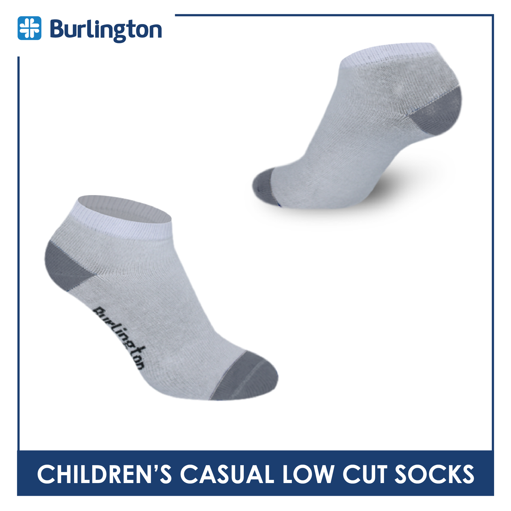 Burlington Children's Cotton Ankle Lite Casual Socks 3 pairs in a pack BGCS1 (Limited Time Offer) (6657215070313)