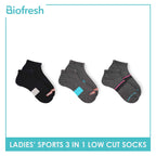 Biofresh Ladies' OVERRUNS Antimicrobial Thick Sports Socks 3 pairs in a pack BLRGCO1 (6672224780393)