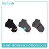 Biofresh Ladies' OVERRUNS Antimicrobial Thick Sports Socks 3 pairs in a pack BLRGCO1