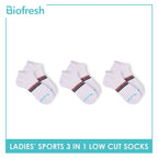 Biofresh Ladies' OVERRUNS Antimicrobial Thick Sports Socks 3 pairs in a pack BLRGCO1 (6672224780393)