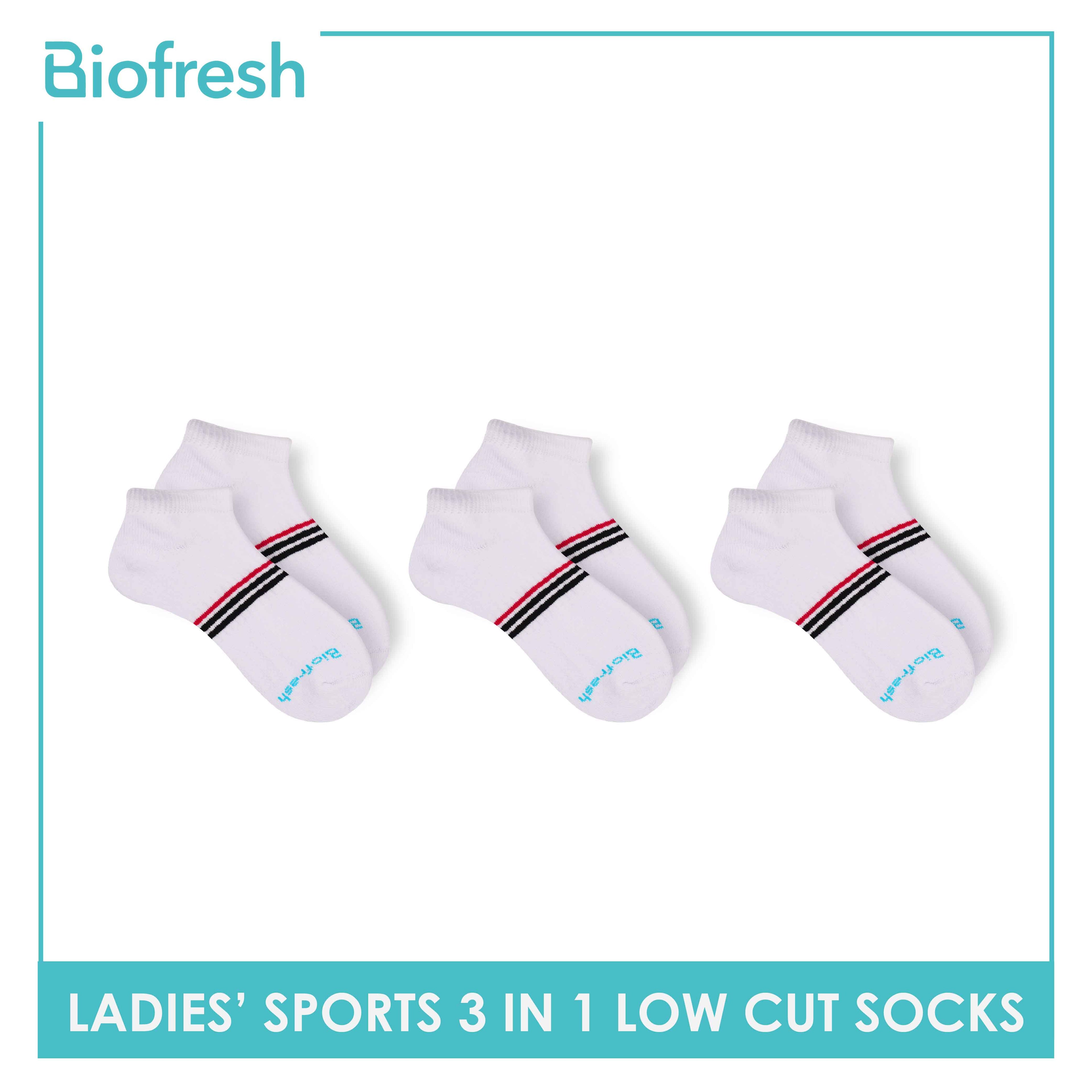 Biofresh Ladies' OVERRUNS Antimicrobial Thick Sports Socks 3 pairs in a pack BLRGCO1 (6672224780393)