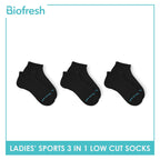 Biofresh Ladies' OVERRUNS Antimicrobial Thick Sports Socks 3 pairs in a pack BLRGCO1 (6672224780393)