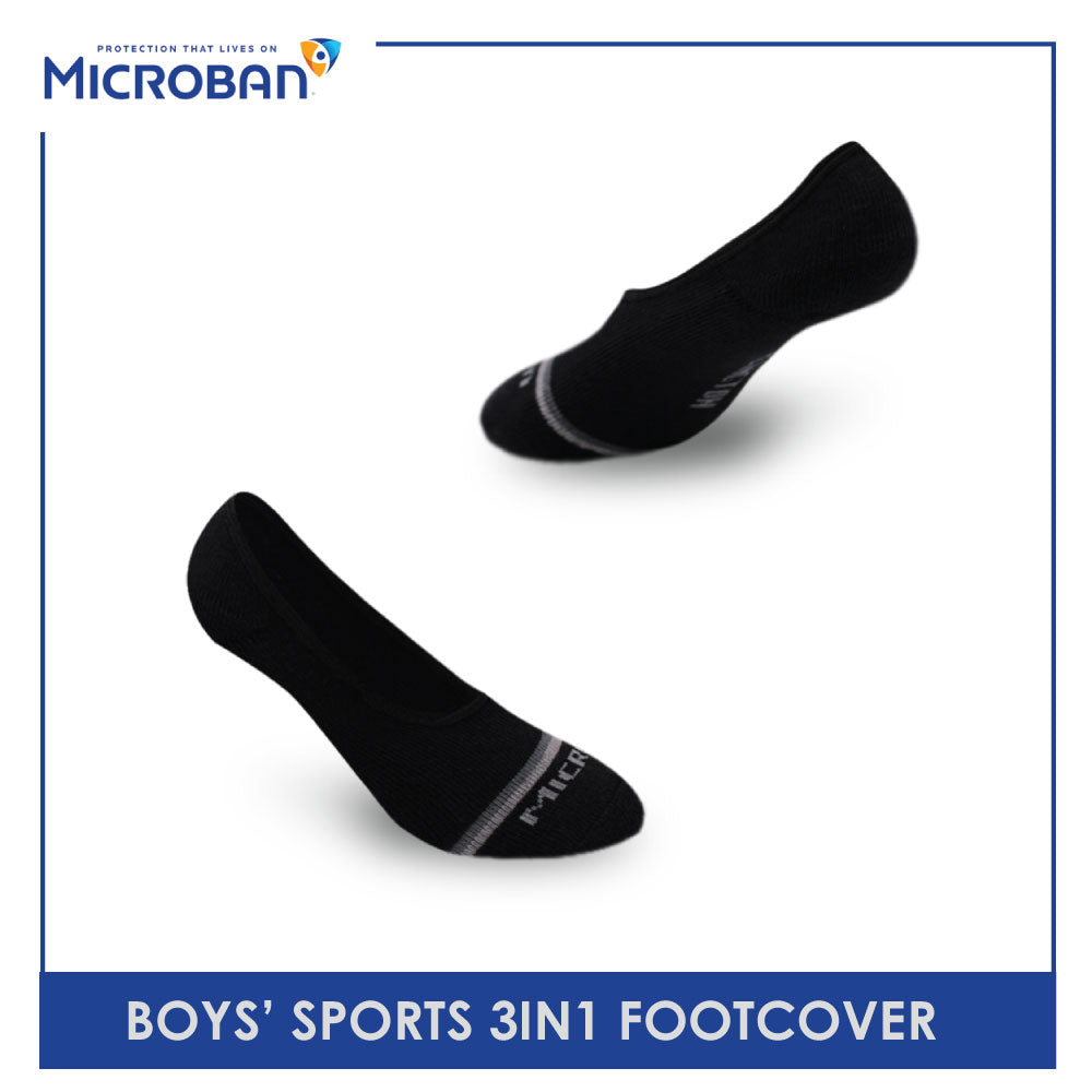 Microban Boys' Cotton Thick Sports Foot Cover 3 pairs in a pack VBSFG7