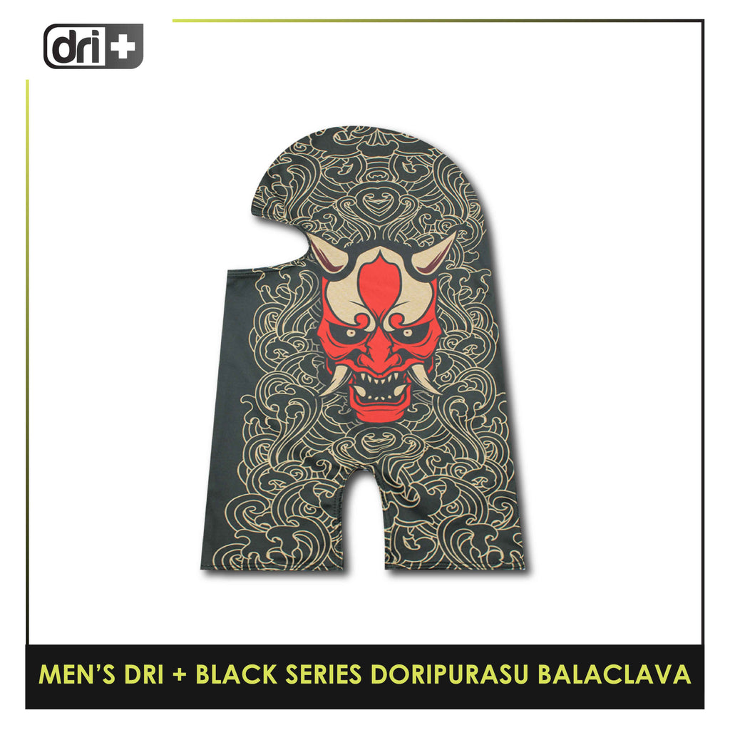 Dri Plus Men's Black Series Washable Multi-Functional Moisture Wicking Balaclava 1 piece DMGRAPBALA1202 (Limited Edition)