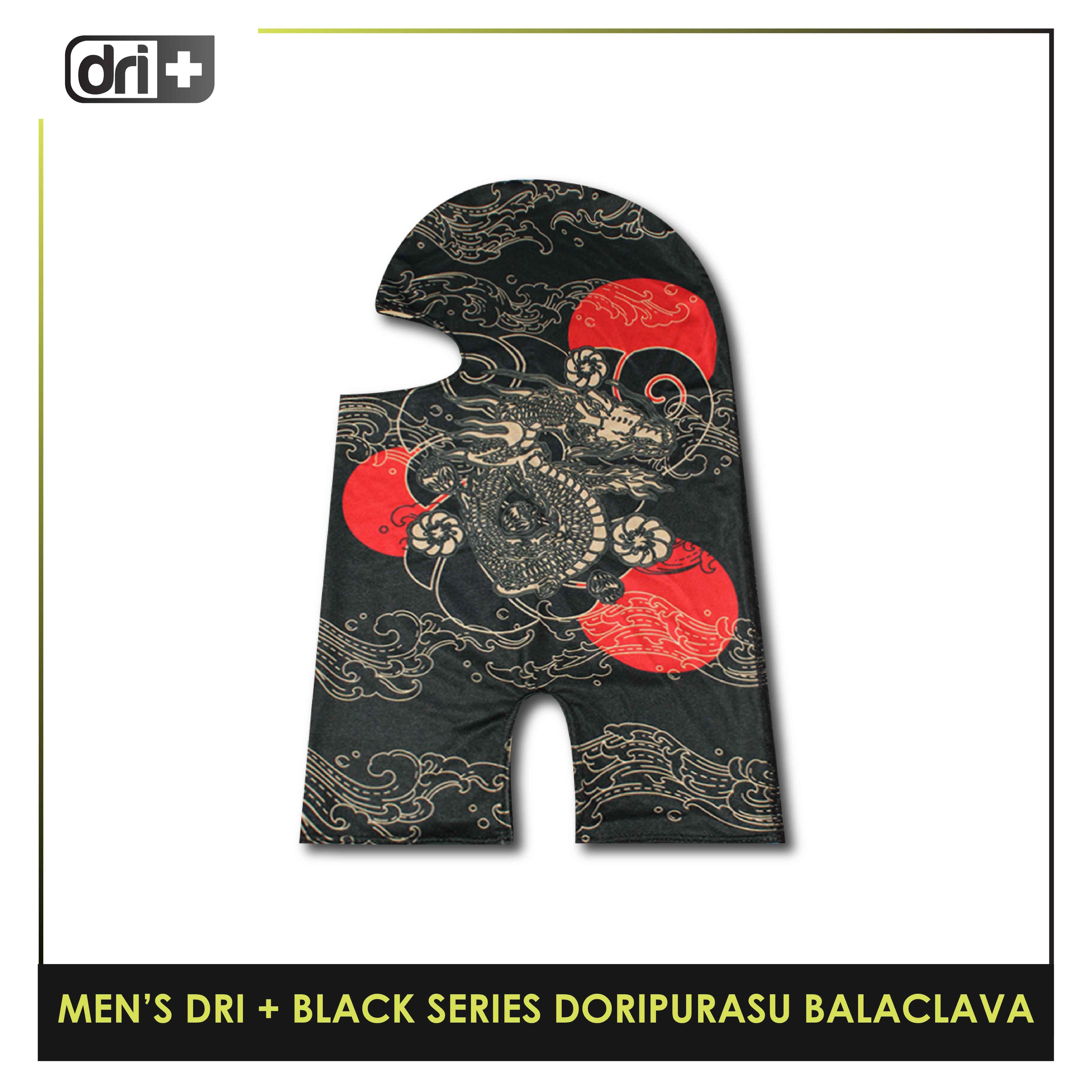 Dri Plus Men's Black Series Washable Multi-Functional Moisture Wicking Balaclava 1 piece DMGRAPBALA1202 (Limited Edition)