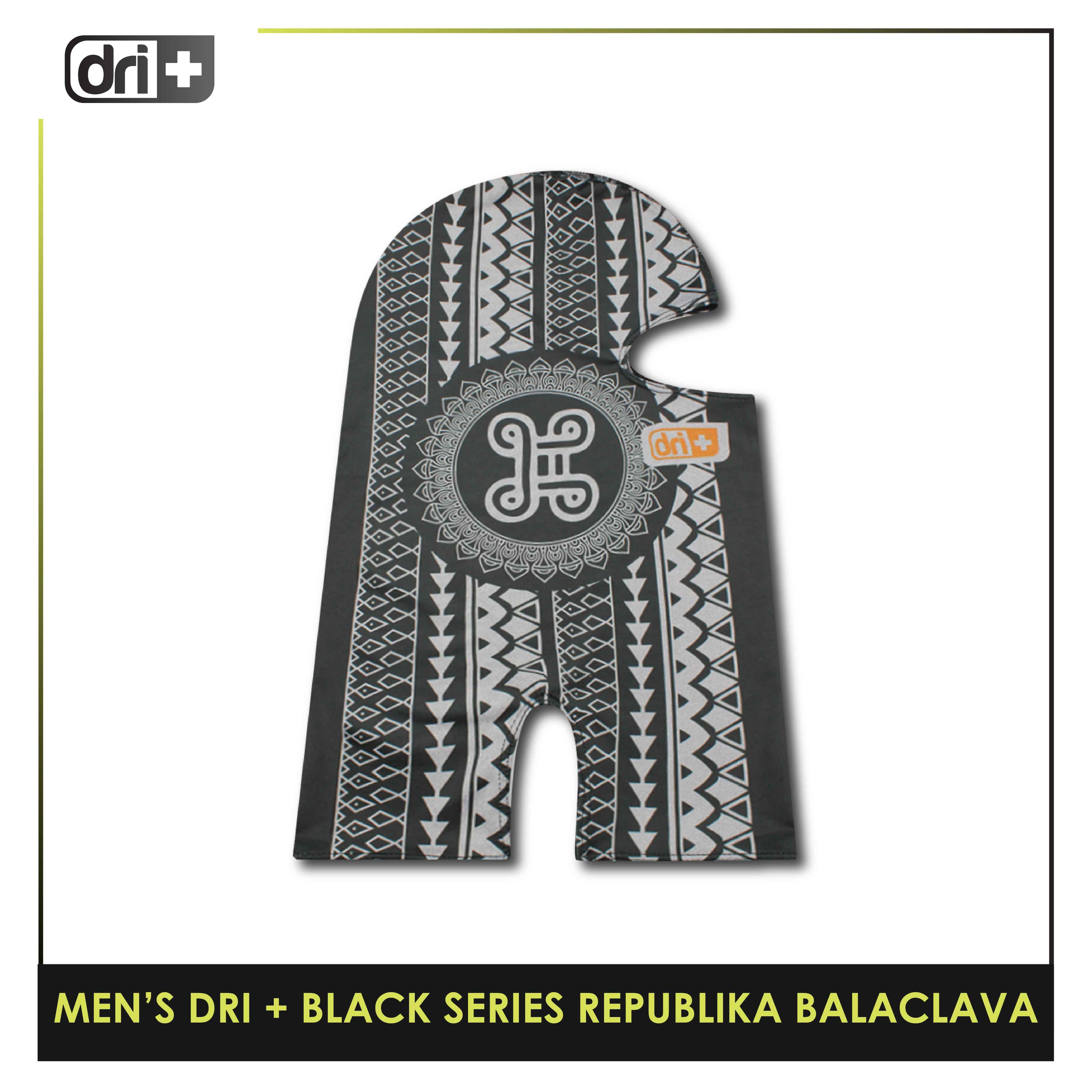 Dri Plus Men's Black Series Washable Multi-Functional Moisture Wicking Balaclava 1 piece DMREPUBALA1201 (Limited Edition)