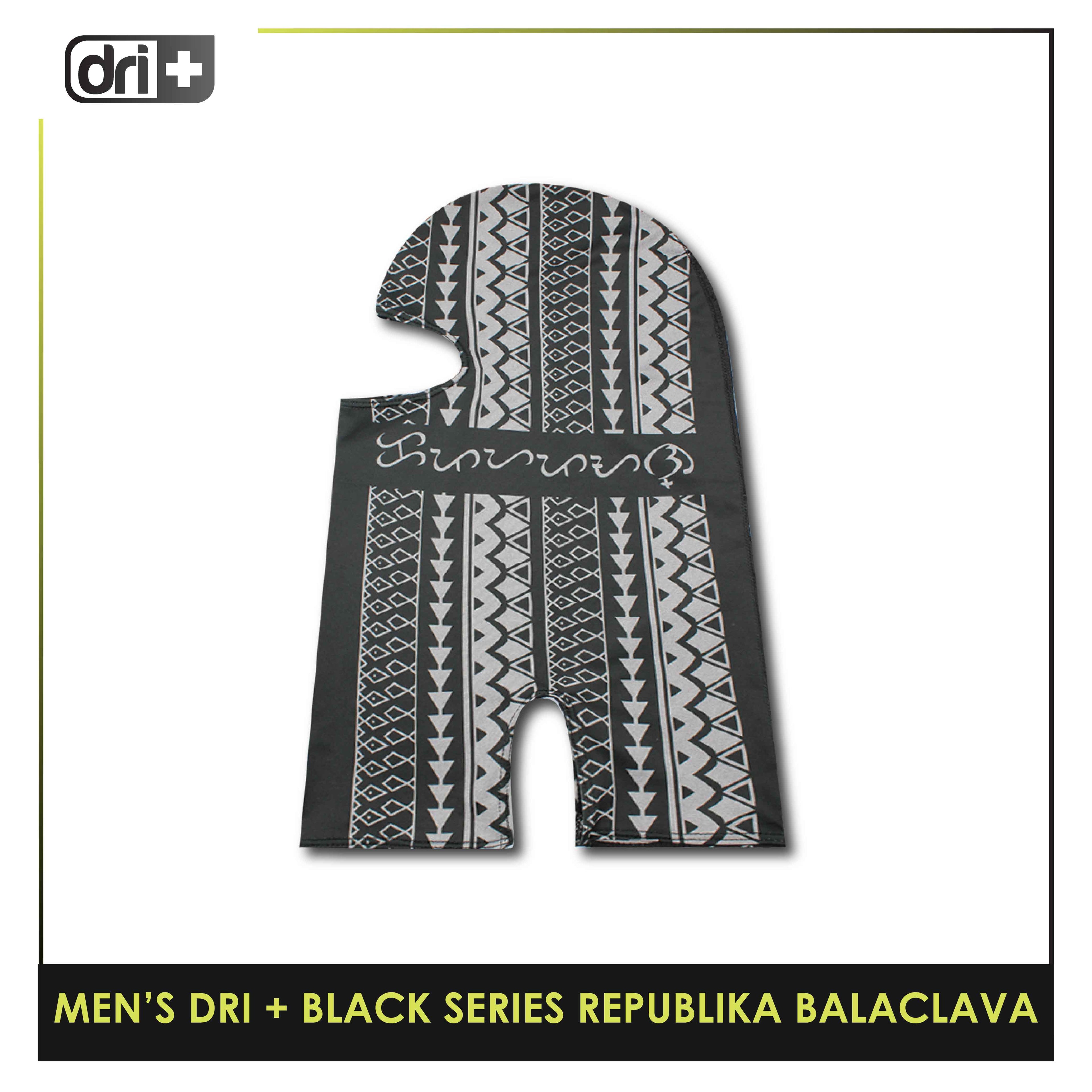 Dri Plus Men's Black Series Washable Multi-Functional Moisture Wicking Balaclava 1 piece DMREPUBALA1201 (Limited Edition)