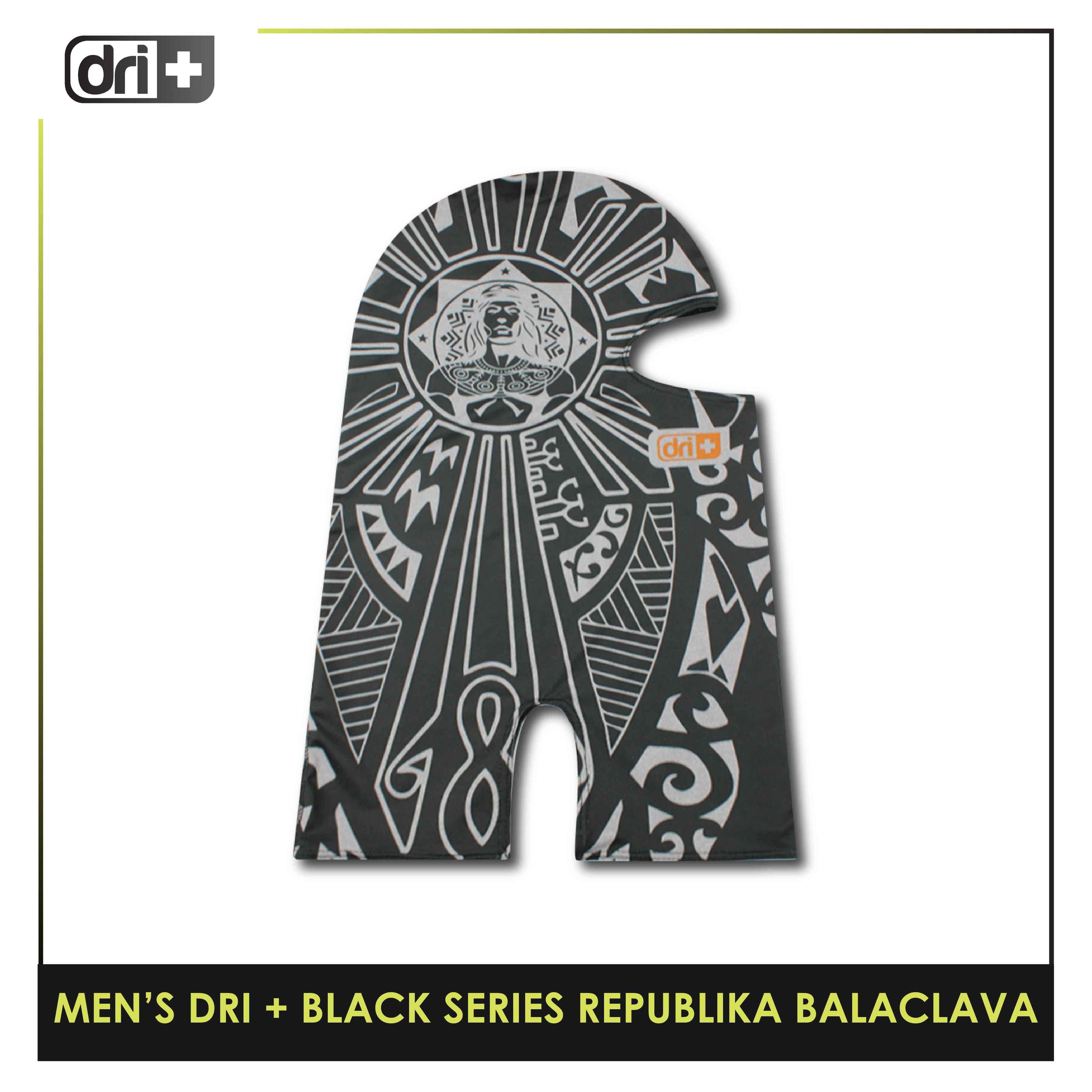 Dri Plus Men's Black Series Washable Multi-Functional Moisture Wicking Balaclava 1 piece DMREPUBALA1201 (Limited Edition)