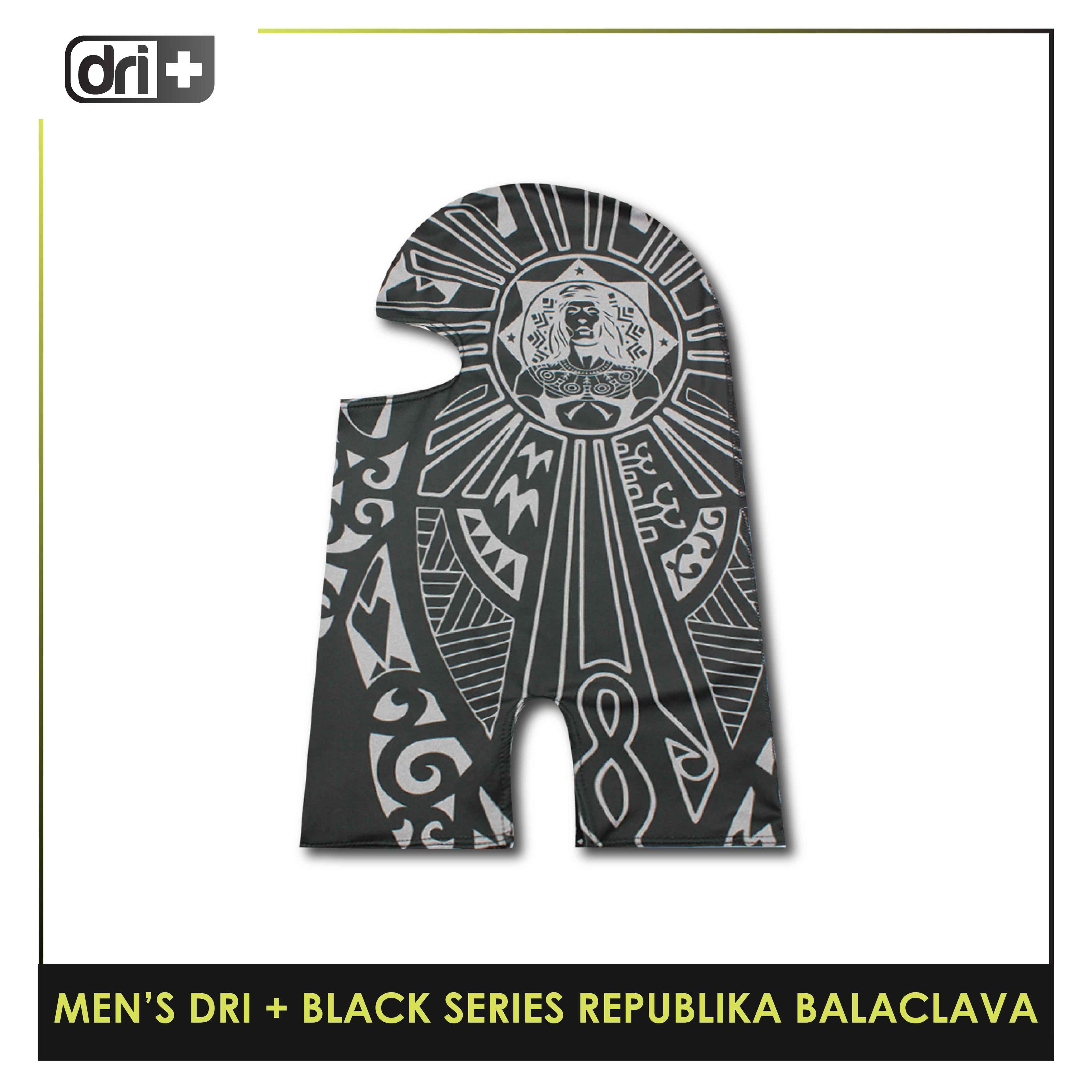 Dri Plus Men's Black Series Washable Multi-Functional Moisture Wicking Balaclava 1 piece DMREPUBALA1201 (Limited Edition)