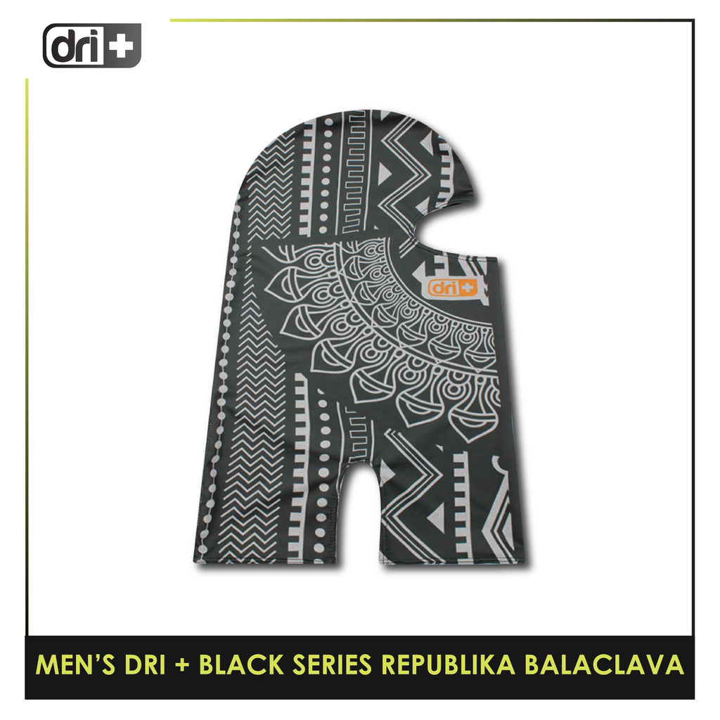 Dri Plus Men's Black Series Washable Multi-Functional Moisture Wicking Balaclava 1 piece DMREPUBALA1201 (Limited Edition)