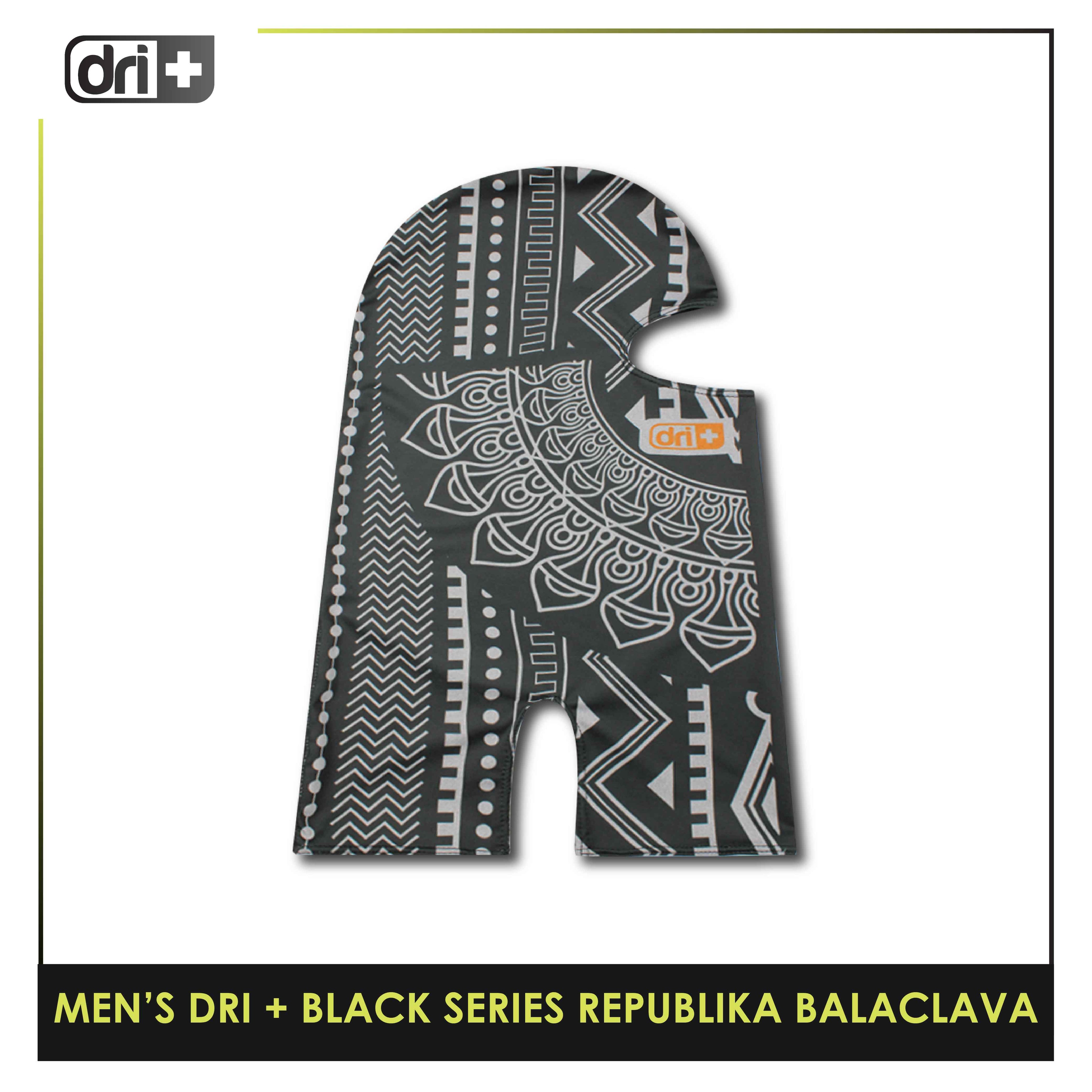 Dri Plus Men's Black Series Washable Multi-Functional Moisture Wicking Balaclava 1 piece DMREPUBALA1201 (Limited Edition)