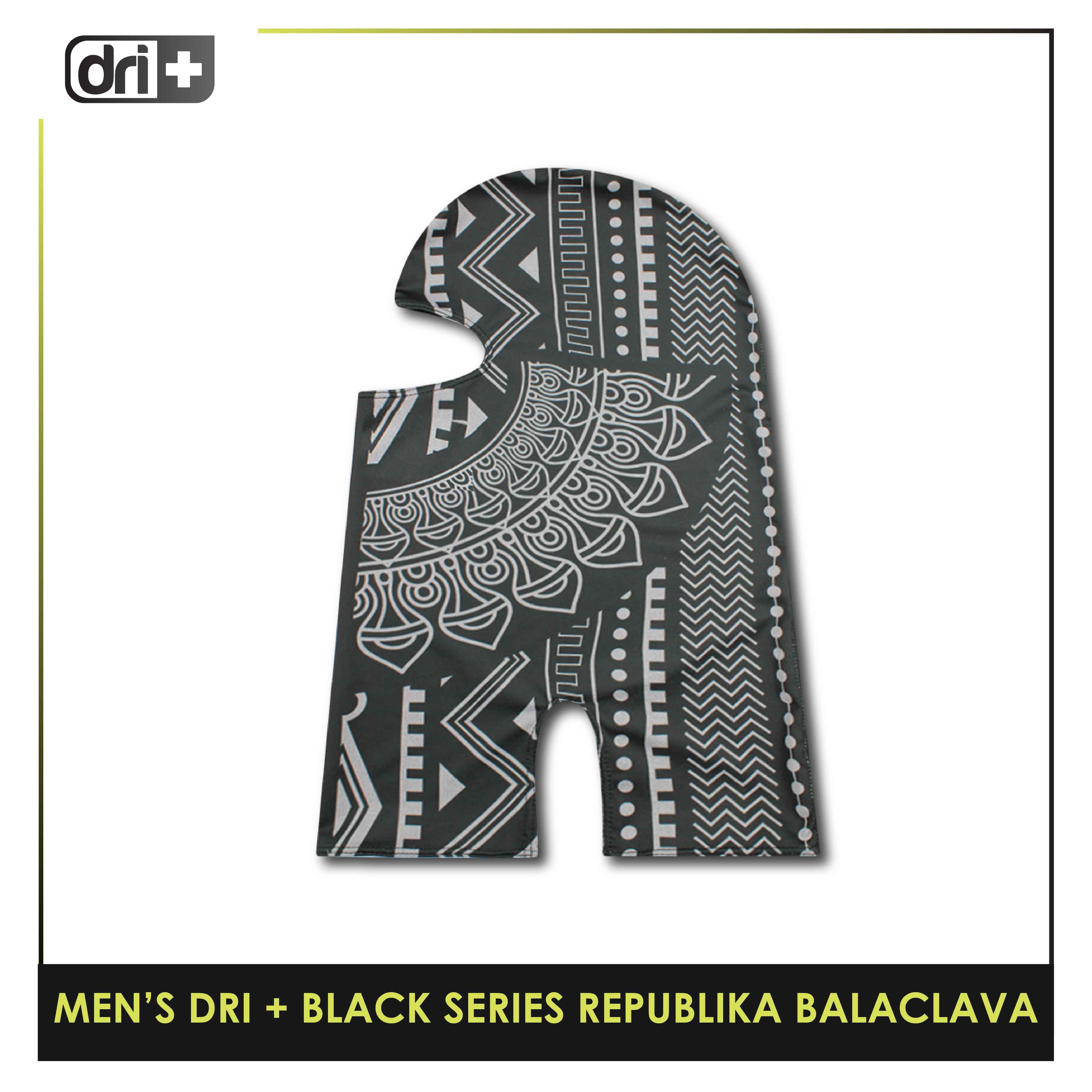 Dri Plus Men's Black Series Washable Multi-Functional Moisture Wicking Balaclava 1 piece DMREPUBALA1201 (Limited Edition)