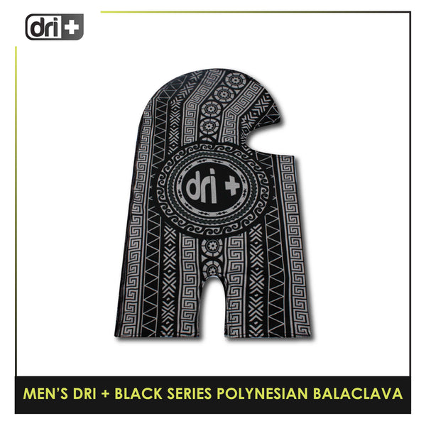 Dri Plus Men's Black Series Washable Multi-Functional Moisture Wicking Balaclava 1 piece PODMBALA1101 (Limited Edition)