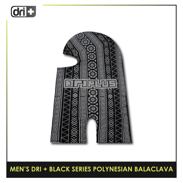 Dri Plus Men's Black Series Washable Multi-Functional Moisture Wicking Balaclava 1 piece PODMBALA1101 (Limited Edition)