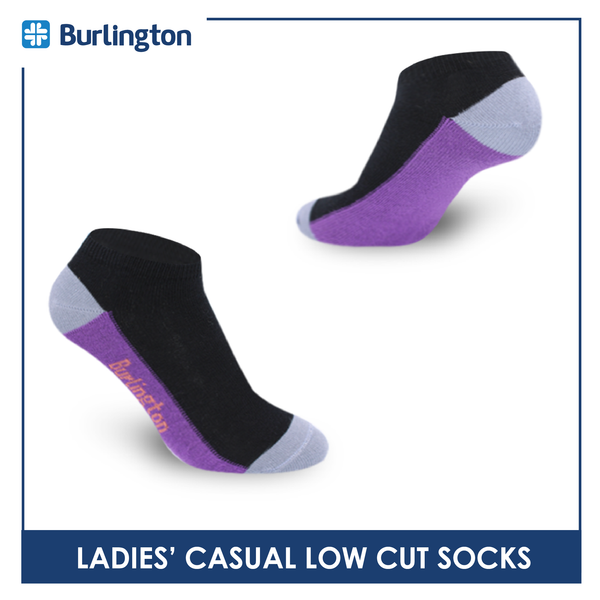 Burlington Ladies' Cotton Low cut Lite Casual Socks 3 pairs in a pack BLCS01 (Limited Time Offer) (6657196884073)