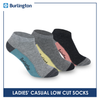 Burlington Ladies' Cotton Low cut Lite 3 pairs in a pack Casual Socks BLCS01 (Limited Time Offer)