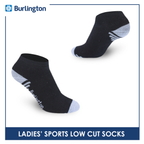 Burlington Ladies' Cotton Low cut Thick Sports Socks 3 pairs in a pack BLSS03 (Limited Time Offer) (6657183219817)