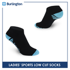 Burlington Ladies' Cotton Low cut Thick Sports Socks 3 pairs in a pack BLSS03 (Limited Time Offer) (6657183219817)