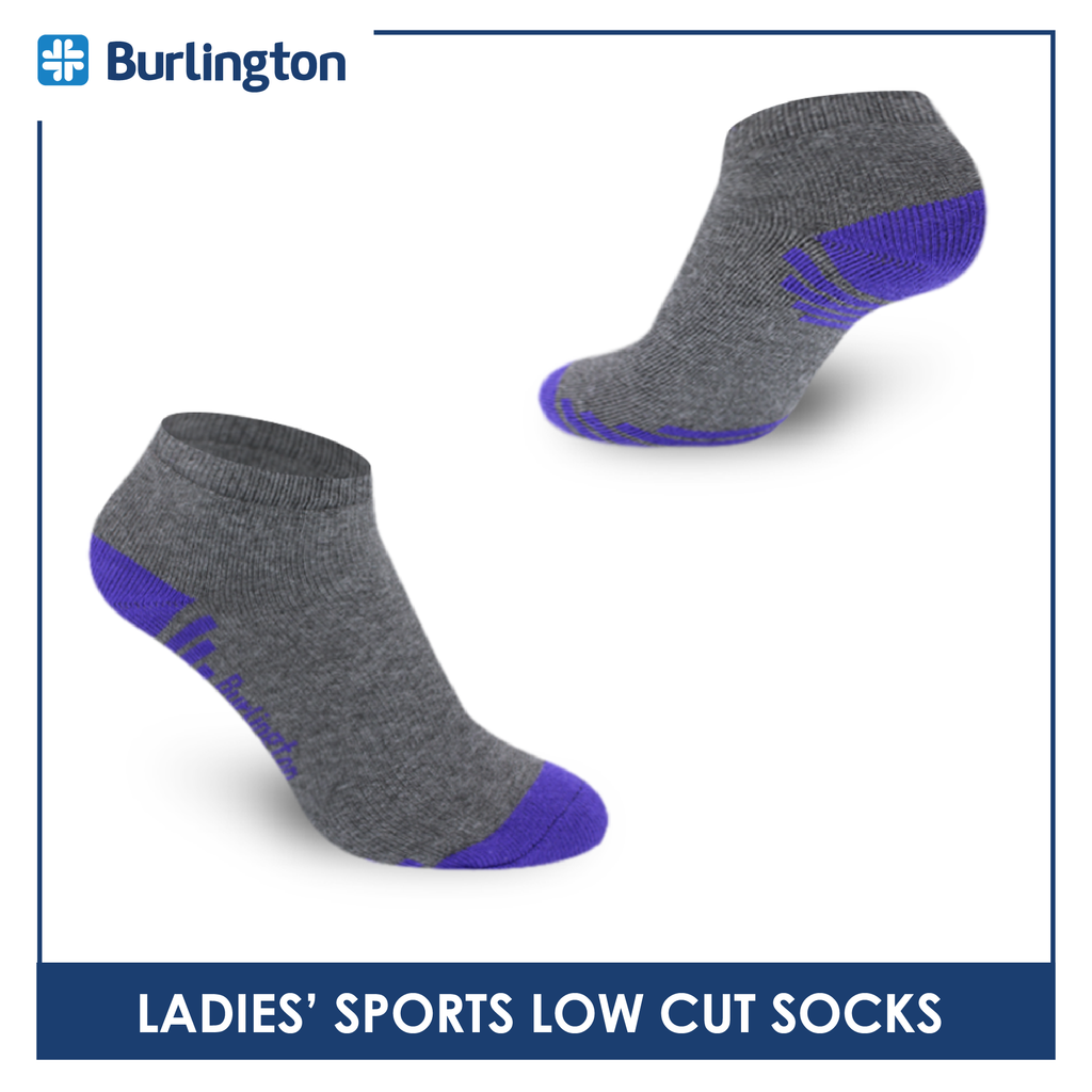 Burlington Ladies' Cotton Low cut Thick Sports Socks 3 pairs in a pack BLSS03 (Limited Time Offer) (6657183219817)