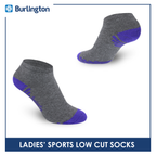 Burlington Ladies' Cotton Low cut Thick Sports Socks 3 pairs in a pack BLSS03 (Limited Time Offer) (6657183219817)