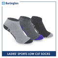 Burlington Ladies' Cotton Low cut Thick Sports Socks 3 pairs in a pack BLSS03 (Limited Time Offer) (6657183219817)
