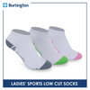 Burlington Ladies' Cotton Low cut 3 pairs in a pack Thick Sports Socks BLS03 (Limited Time Offer)