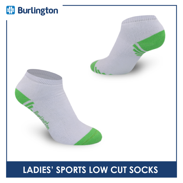 Burlington Ladies' Cotton Low cut Thick Sports Socks 3 pairs in a pack BLSS03 (Limited Time Offer) (6657183219817)