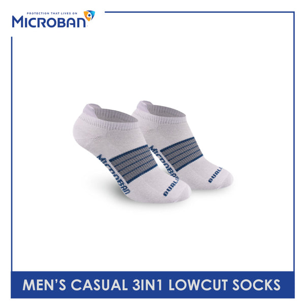 Microban Men's Cotton Lite Casual Low Cut Socks 3 pairs in a pack VMCG2201