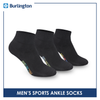 Burlington Men's Cotton Ankle Lite Casual Socks 3 pairs in a pack BMCS02 (Limited Time Offer)