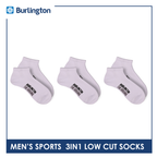 Burlington Men's OVERRUNS Cotton Thick Sports Socks 3 pairs in a pack BMSCO1 (6671269462121)